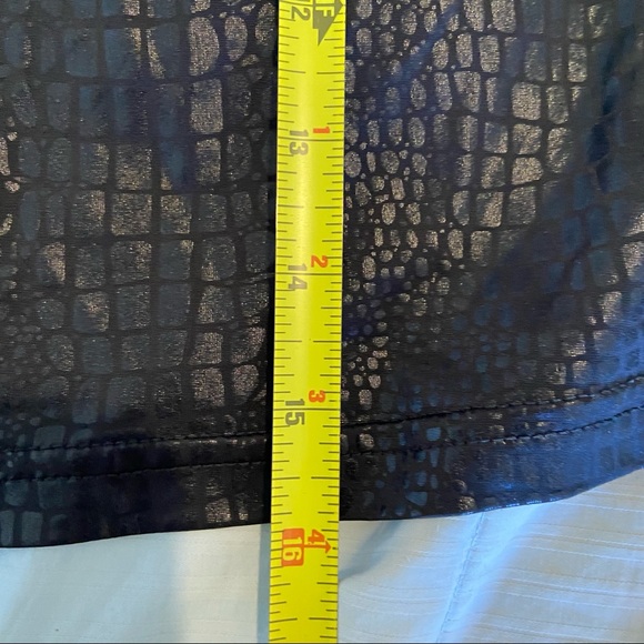 Y2K Skirt Snake Print Black Mini Casual Straight Pencil Cut Lightweight Shiny - Picture 6 of 7